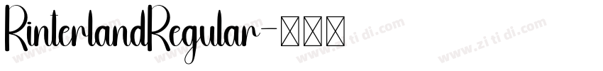 RinterlandRegular字体转换