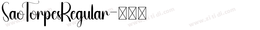 SaoTorpesRegular字体转换