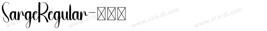 SargeRegular字体转换 SargeRegular字体转换