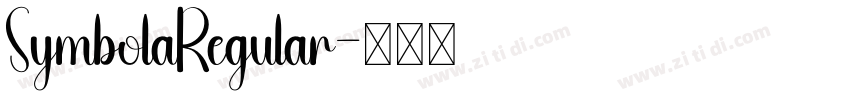 SymbolaRegular字体转换