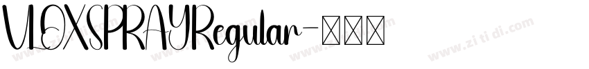 VLOXSPRAYRegular字体转换