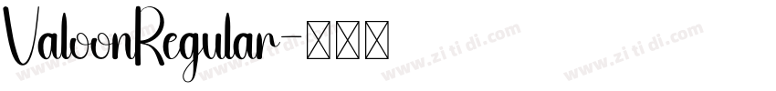 ValoonRegular字体转换