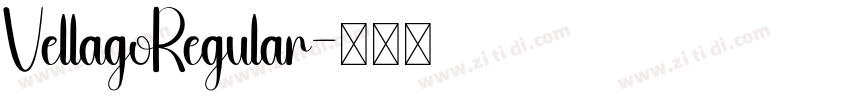VellagoRegular字体转换