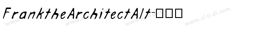 FranktheArchitectAlt字体转换