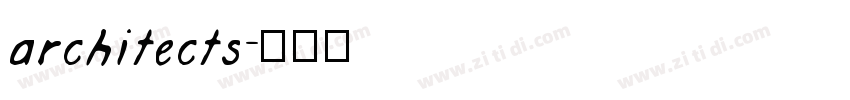 architects字体转换