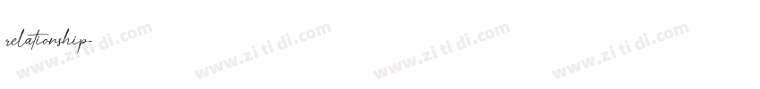 relationship字体转换 relationship字体转换