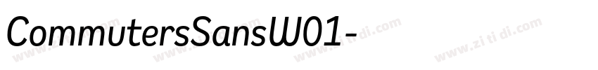 CommutersSansW01字体转换