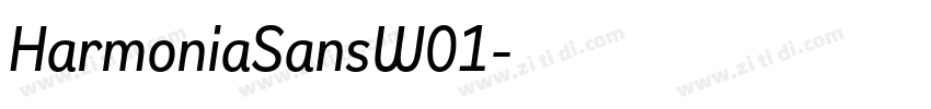 HarmoniaSansW01字体转换