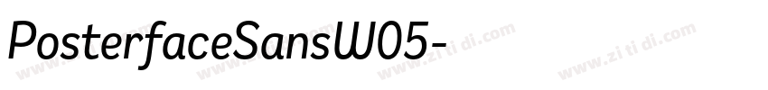 PosterfaceSansW05字体转换