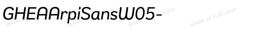 GHEAArpiSansW05字体转换