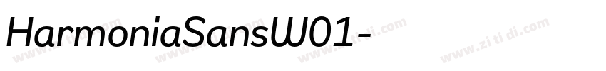 HarmoniaSansW01字体转换