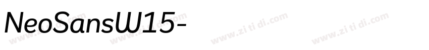 NeoSansW15字体转换