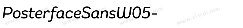 PosterfaceSansW05字体转换