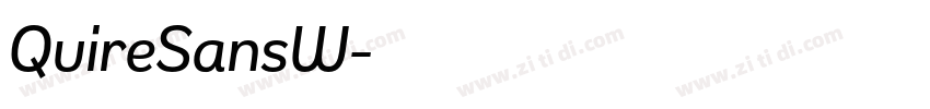QuireSansW字体转换