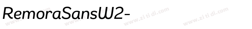 RemoraSansW2字体转换