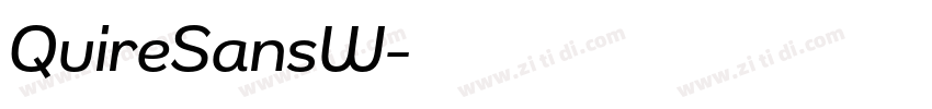 QuireSansW字体转换