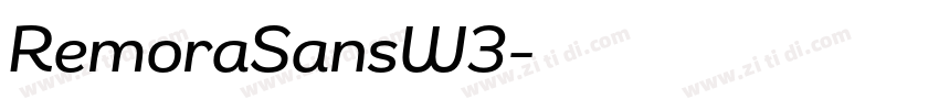 RemoraSansW3字体转换