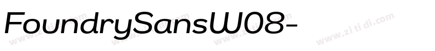 FoundrySansW08字体转换 FoundrySansW08字体转换