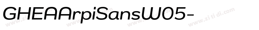 GHEAArpiSansW05字体转换