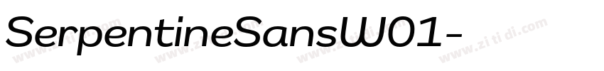 SerpentineSansW01字体转换