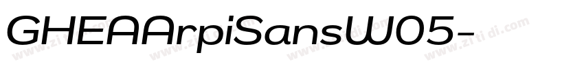 GHEAArpiSansW05字体转换