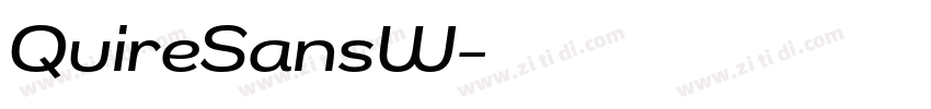 QuireSansW字体转换