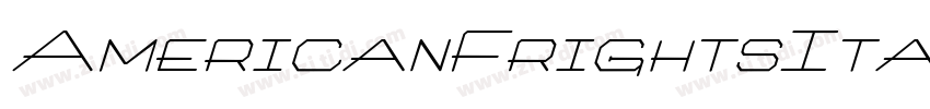 AmericanFrightsItali字体转换