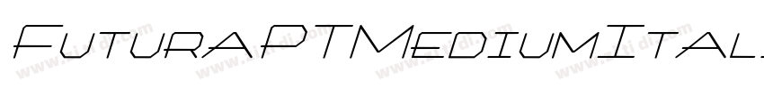 FuturaPTMediumItali字体转换