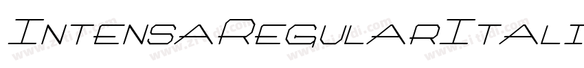IntensaRegularItali字体转换