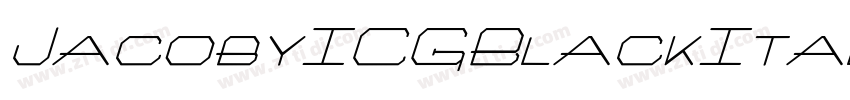 JacobyICGBlackItali字体转换
