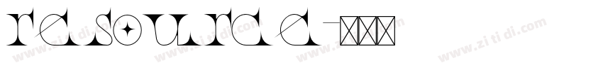 resource字体转换