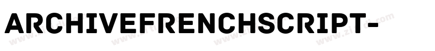 ArchiveFrenchScript字体转换