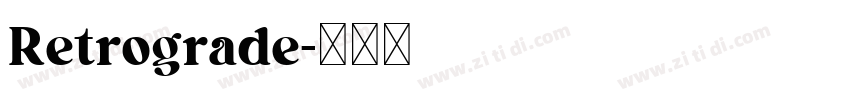 Retrograde字体转换