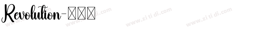 Revolution字体转换