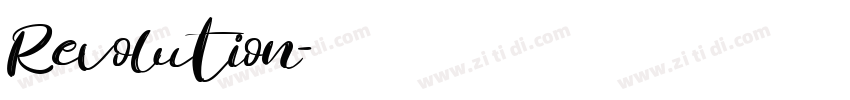Revolution字体转换