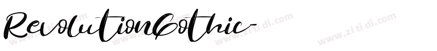 RevolutionGothic字体转换