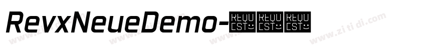 RevxNeueDemo字体转换