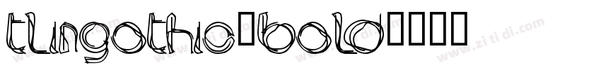 TLinGothic-Bold字体转换