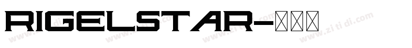 rigelstar字体转换