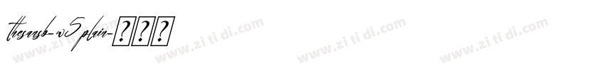 thesansb-w5plain字体转换