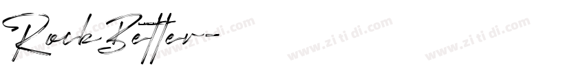 RockBetter字体转换