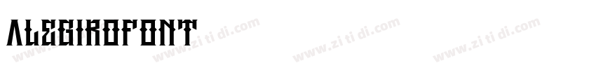 AlegiroFont字体转换