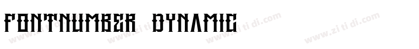 FontNumber_dynamic字体转换