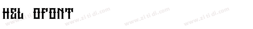 Hel1oFont字体转换
