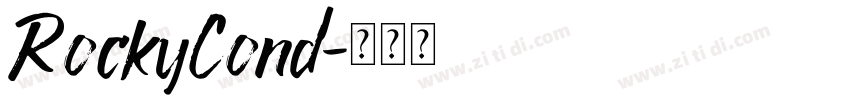 RockyCond字体转换