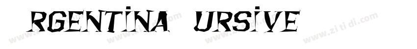 ArgentinaCursiveNF字体转换