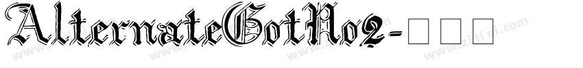 AlternateGotNo2字体转换