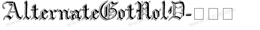 AlternateGotNolD字体转换