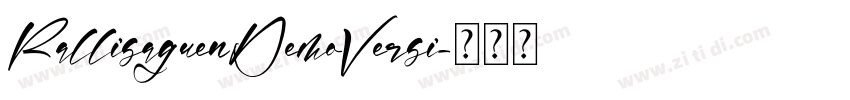RallisaguenDemoVersi字体转换