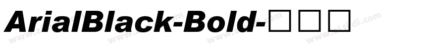 ArialBlack-Bold字体转换